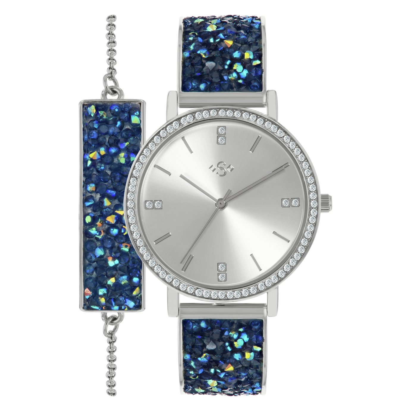 Spirit Lux Blue Bracelet Crystal Watch and Bracelet Set Review