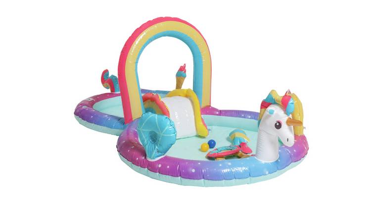 Chad Valley 9.7ft Unicorn Water Activity Centre Pool - 181L