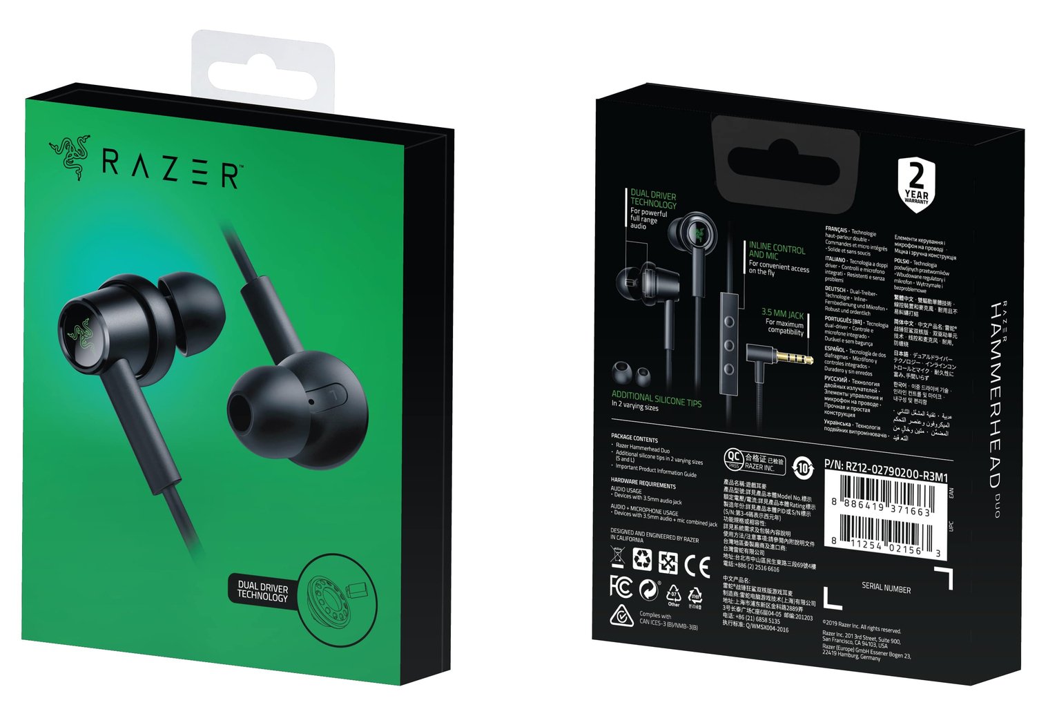 Razer Hammerhead Duo PS4, Xbox One, PC In-Ear Headset Review