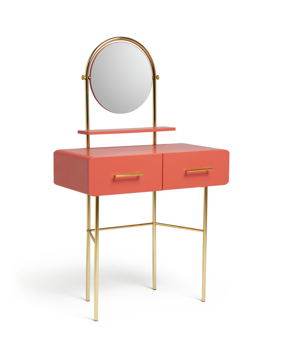 Habitat Wilderness 2 Drawer Dressing Table - Coral