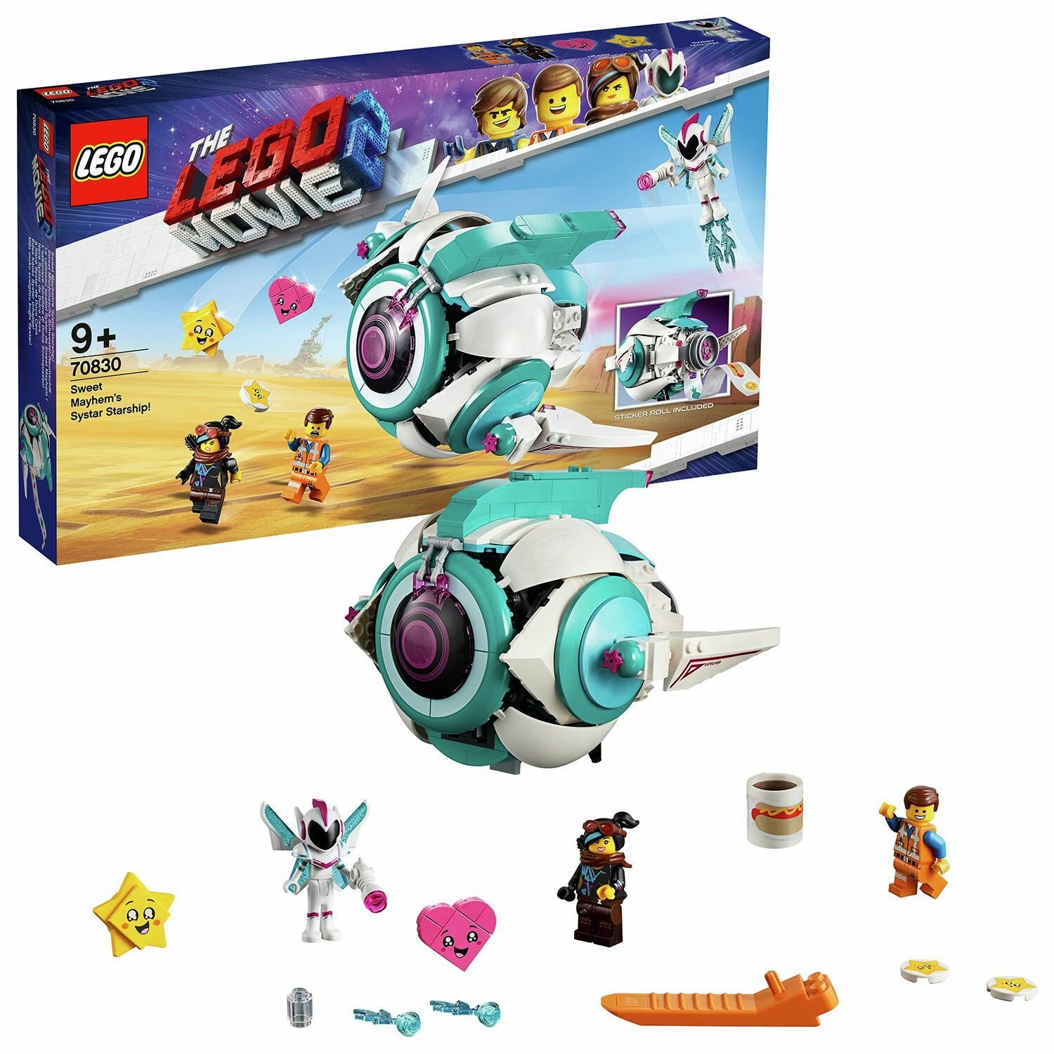 LEGO Movie 2 Sweet Mayhem's Systar Starship Toy - 70830