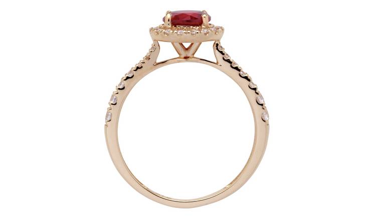 Rose gold clearance rings argos