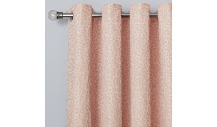 Buy Argos Home Jacquard Lined Eyelet Curtains Blush Pink