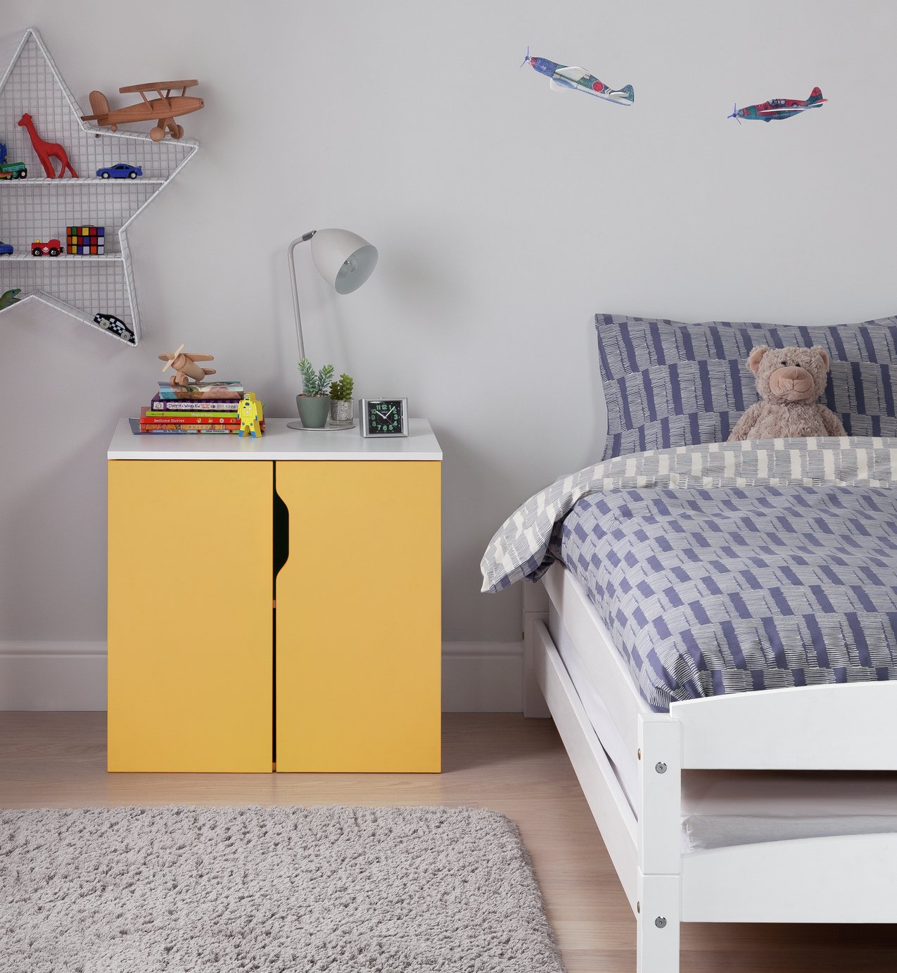 Argos Home Pod 2 Door Cabinet - Yellow