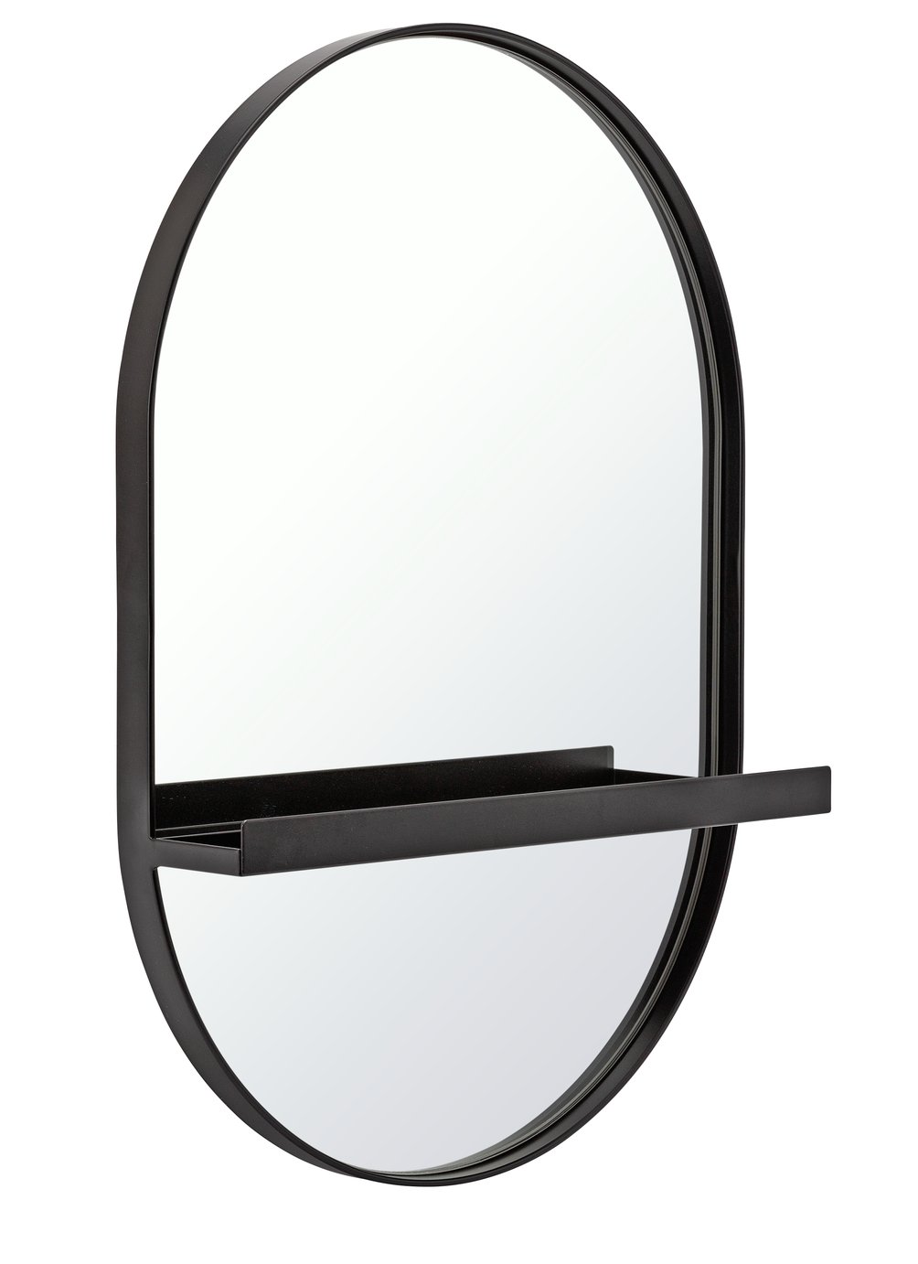 Argos Home Wall Mirror with Shelf - Black