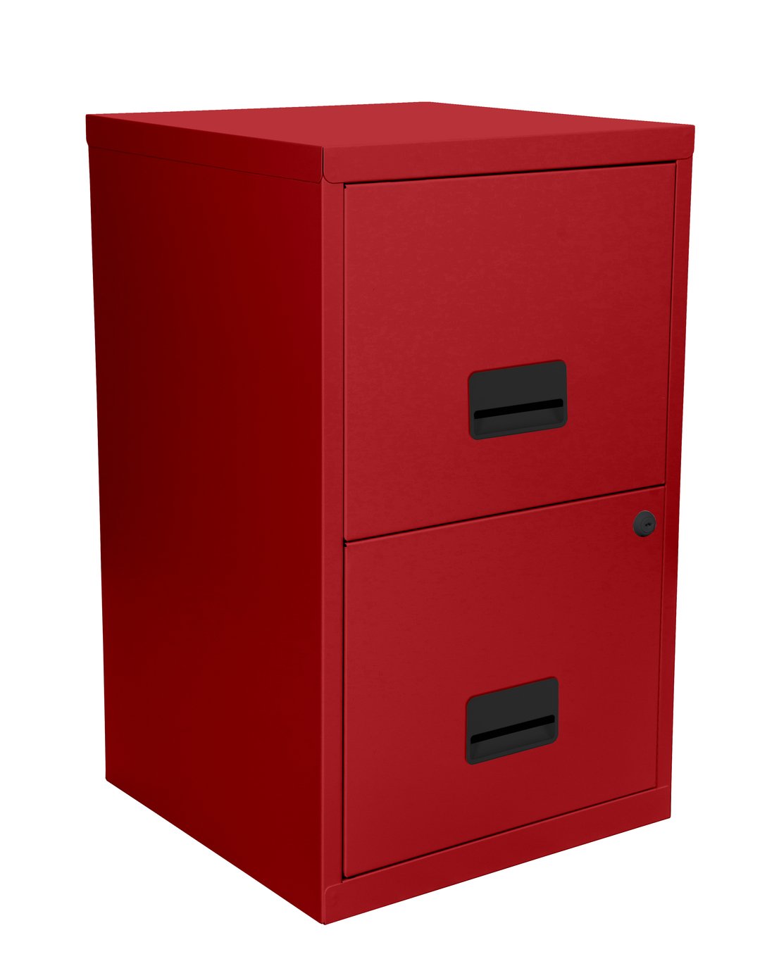 Pierre Henry 2 Drawer Metal Filing Cabinet - Brick Red
