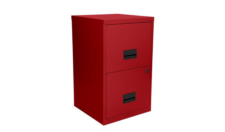 Buy Pierre Henry 2 Drawer Metal Filing Cabinet Brick Red Filing