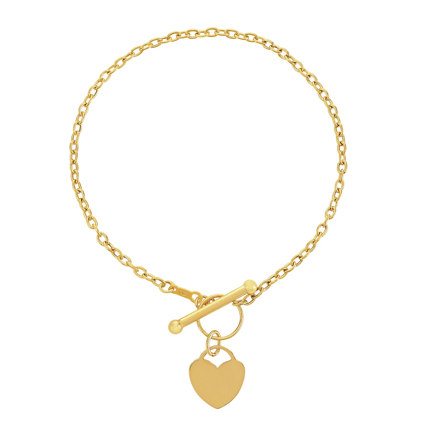 Revere 9ct Gold Mini Heart and T-Bar Bracelet Review