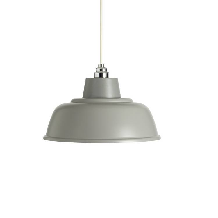 Argos Home Flint Grey Metal Easy Fit Pendant Shade - 30cm 0