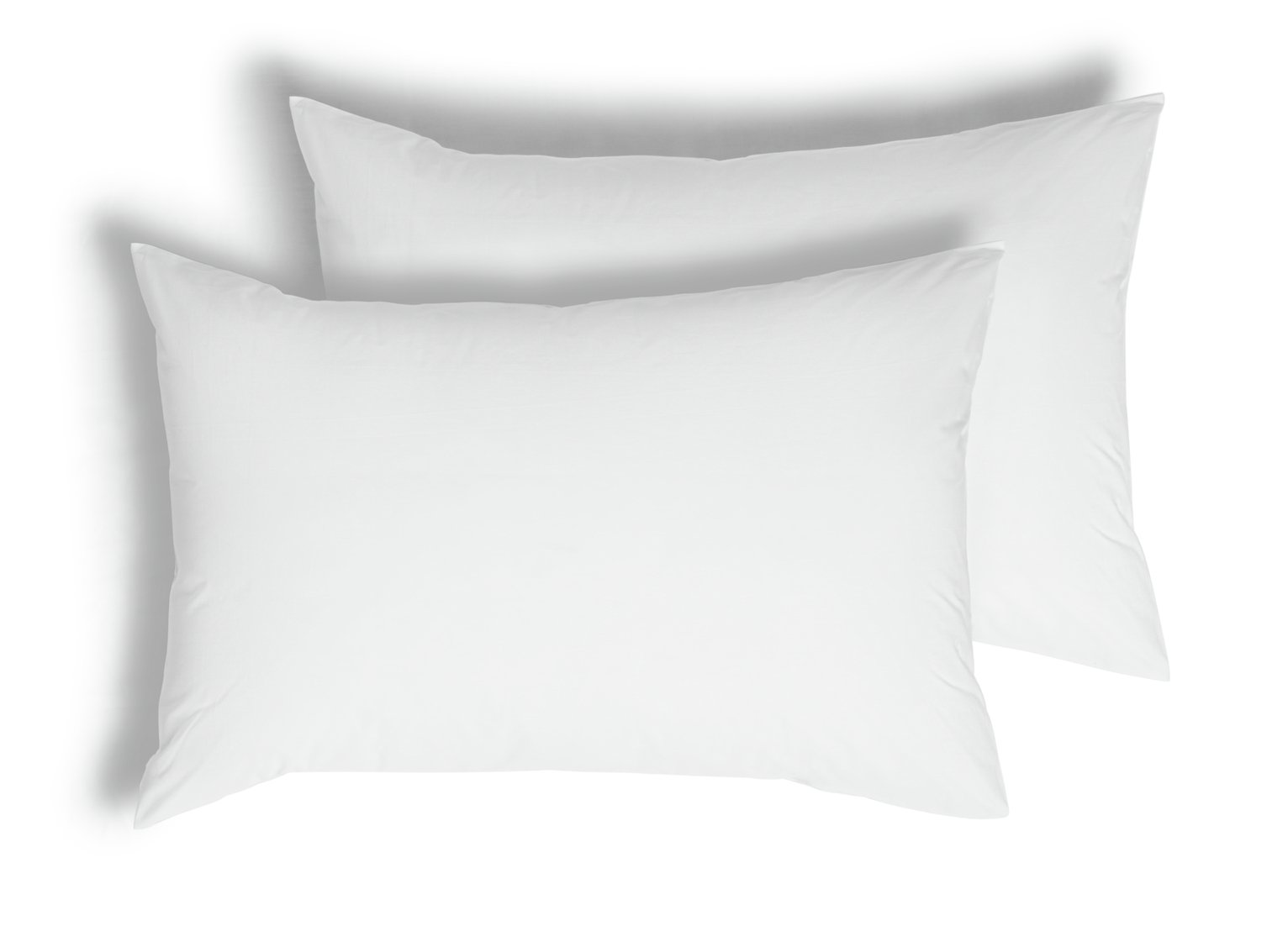 Habitat Cotton Lyocell Standard Pillowcase Pair - White