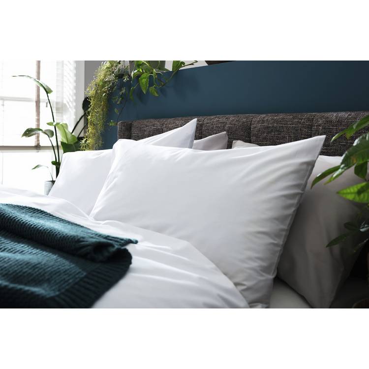 Habitat Cotton Lyocell Standard Pillowcase Pair - White 0