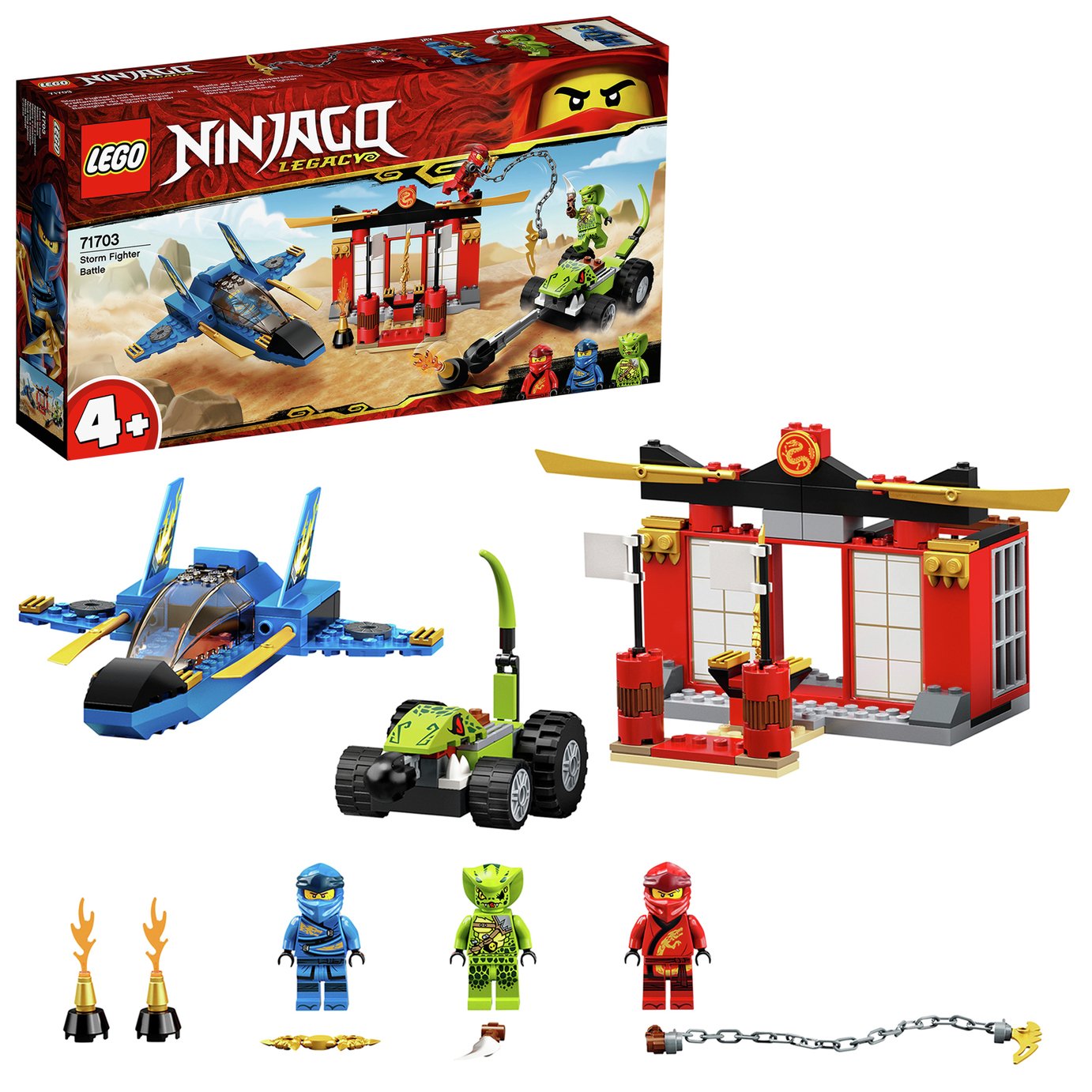 LEGO Ninjago Legacy Storm Fighter Battle Toy Jet Review