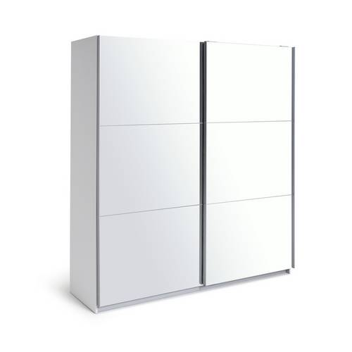Buy Argos Home Holsted Mirrored Large Sliding Wardrobe White