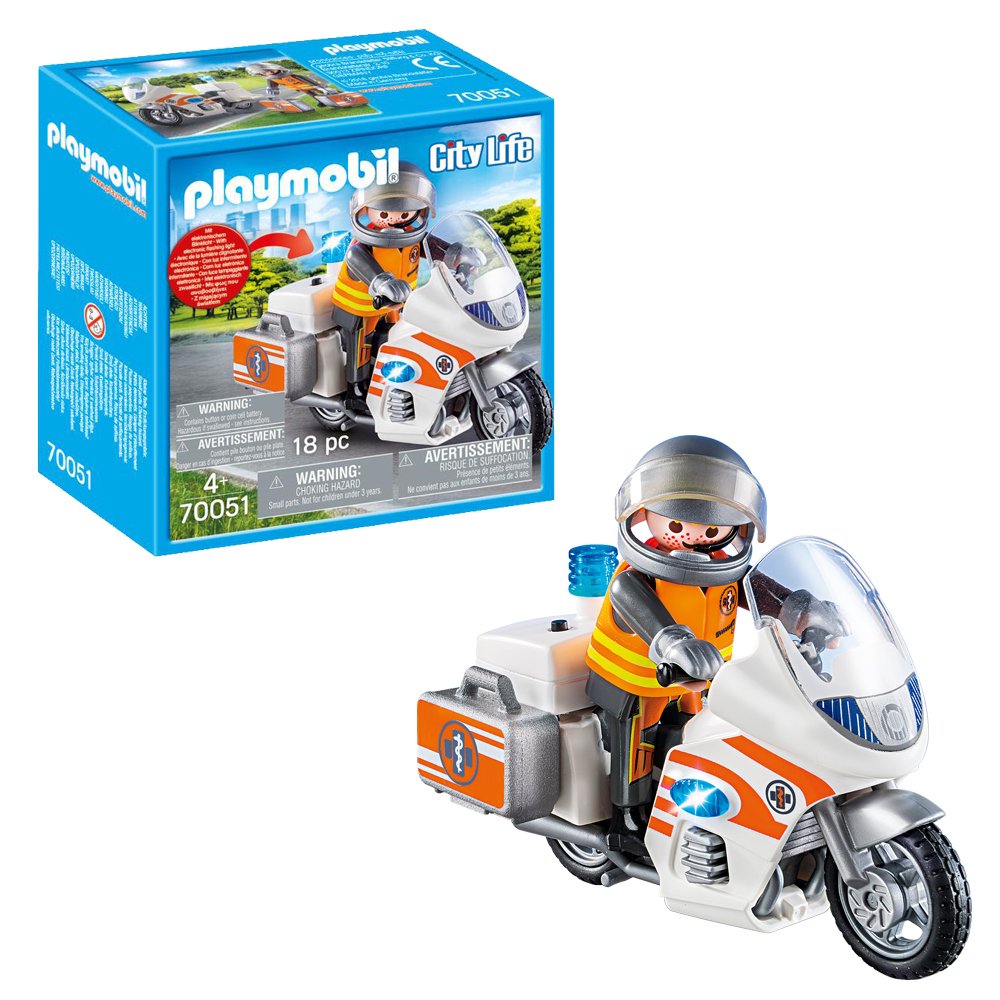 Playmobil 70051 City Life Emergency Bike Playset Review