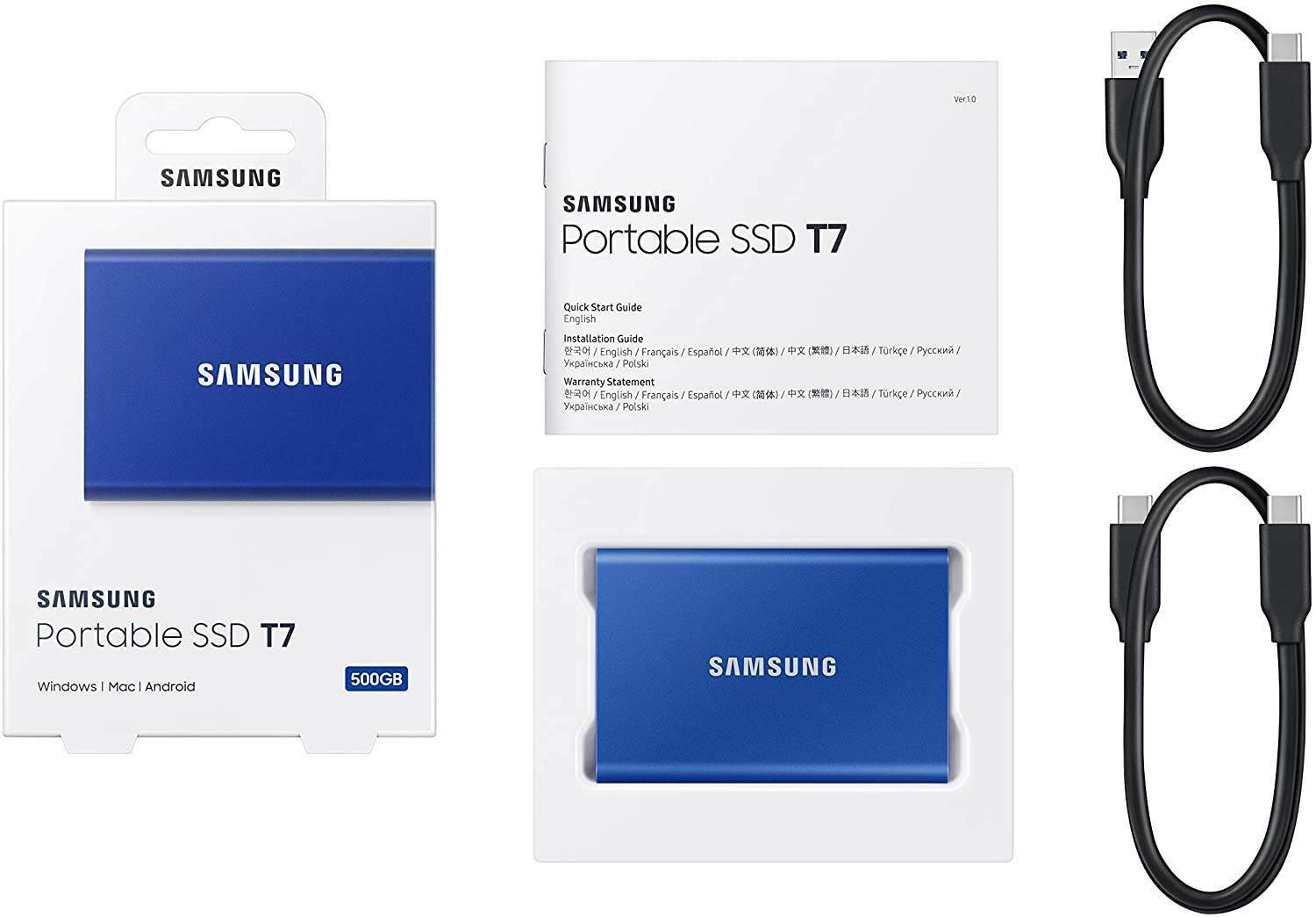 Samsung T7 USB 3.2 Gen 2 500GB Portable SSD Hard Drive Review