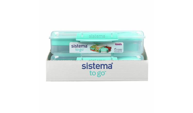 Newell Brands Sistema To Go Bento Lunch Box - Pack of 2