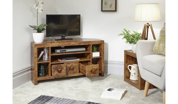 Pj wood tv tray deals single in mango