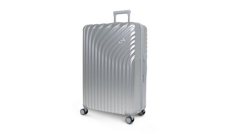Rock Vesta 8 Wheel Hard Suitcase - Large, Silver