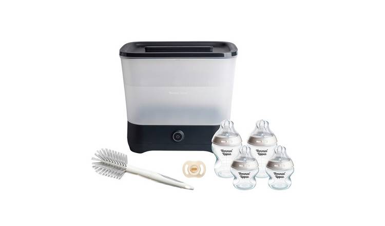 Tommee Tippee Baby Feeding Bottle and Steriliser Set - Black