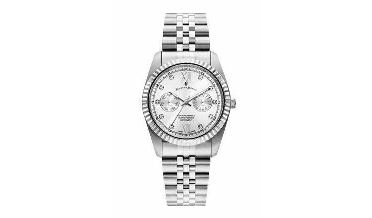 Jacques Du Manoir Inspiration Ladies Silver Stainless Steel Bracelet Watch
