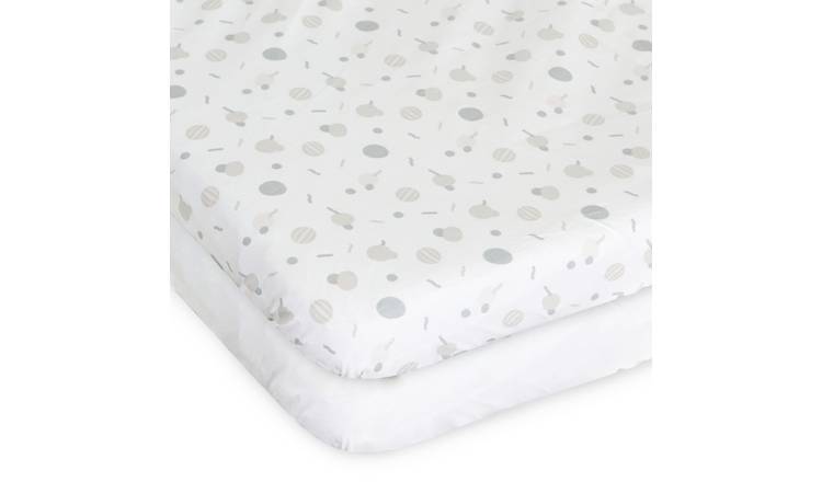 Chicco Next2Me Forever Fitted Sheet 2 Pack - Confetti