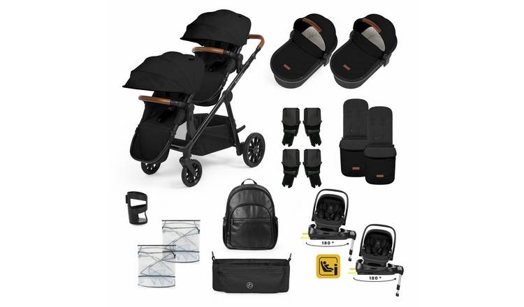 Ickle Bubba Virgo Twin Nimbus Spin Travel System - Black