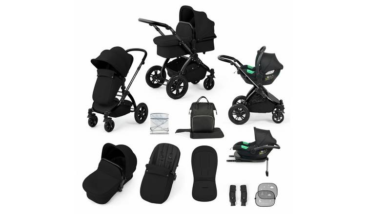 Ickle Bubba Stomp Luxe Nimbus Travel System - Cirrus Black & Midnight Black