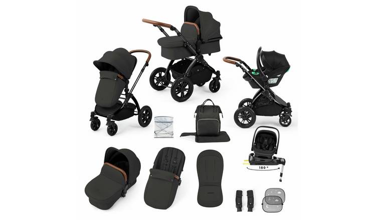 Ickle Bubba Stomp Luxe Nimbus Travel System - Charcoal Tan