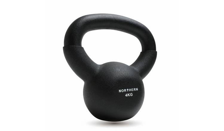 Northern 4kg Neoprene Cast Iron Kettlebell - Black