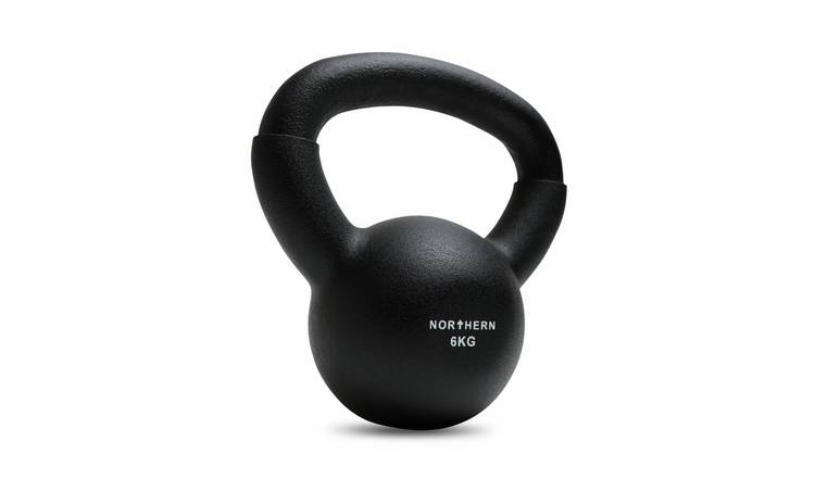 Northern 6kg Neoprene Cast Iron Kettlebell - Black