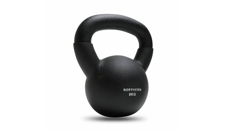 Northern 8kg Neoprene Cast Iron Kettlebell - Black