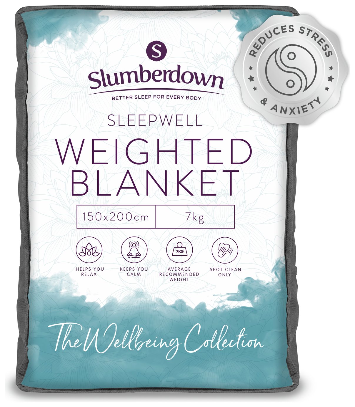 Slumberdown Wellbeing Weighted Adults Blanket - 7kg