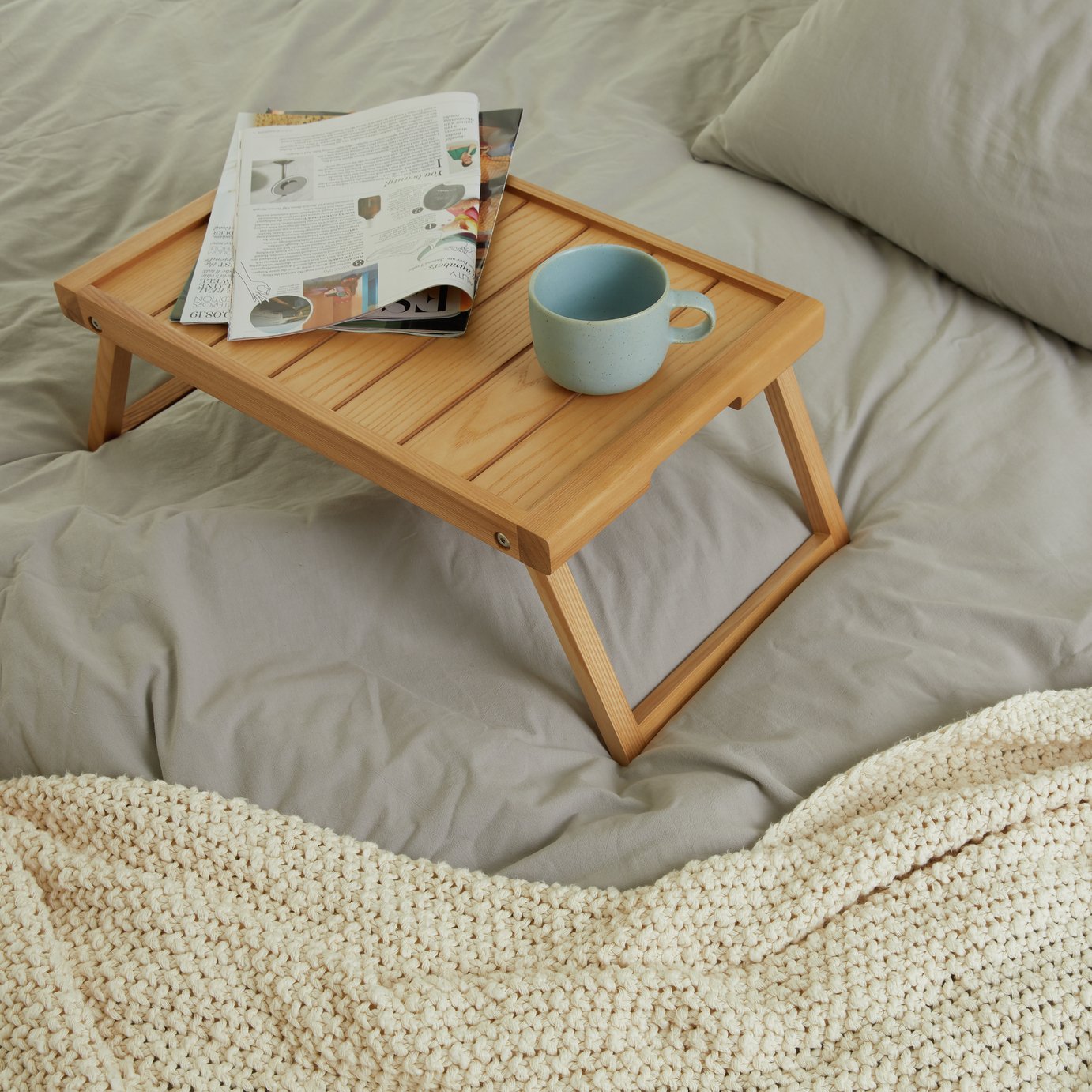 Buy Habitat Tiffany Solid Wooden Breakfast Tray | Serving trays