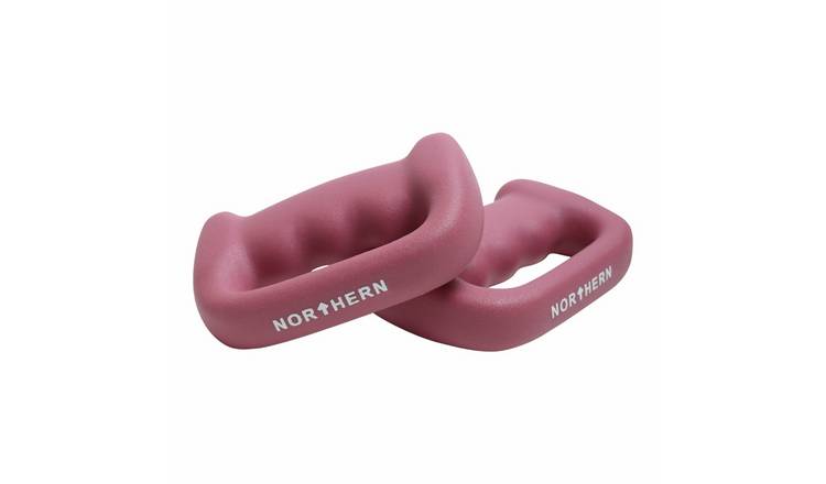 Northern D-Shaped Boxing Dumbbells Pink - 2 x 1kg