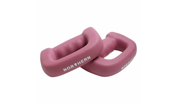 Northern D-Shaped Boxing Dumbbells Pink - 2 x 4kg