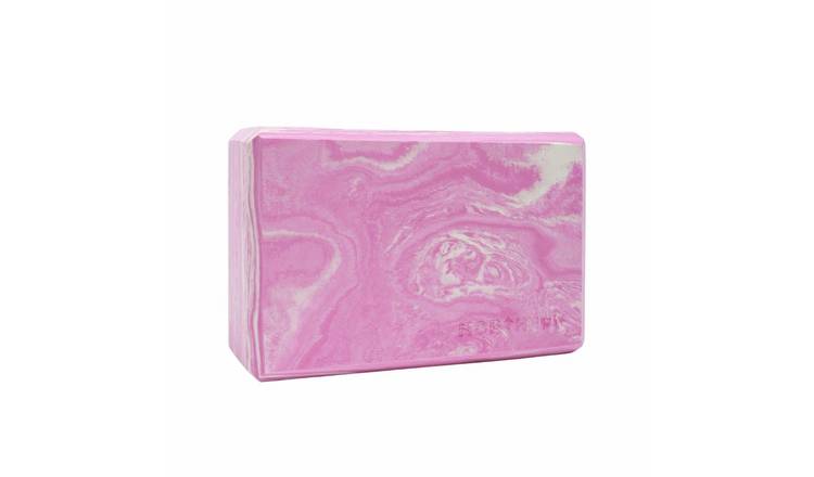 Northern Hi Density Yoga Block - Pink Marble