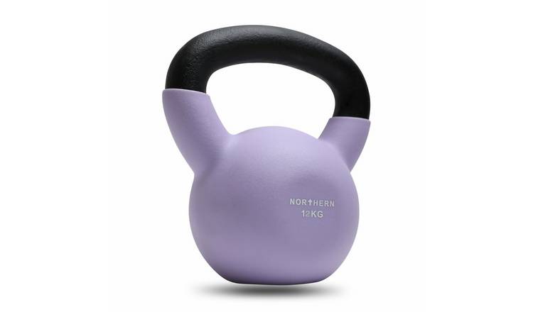 Northern 12kg Neoprene Cast Iron Kettlebell - Soft Lavender