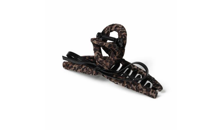 Freedom Leopard Bow Claw Clip