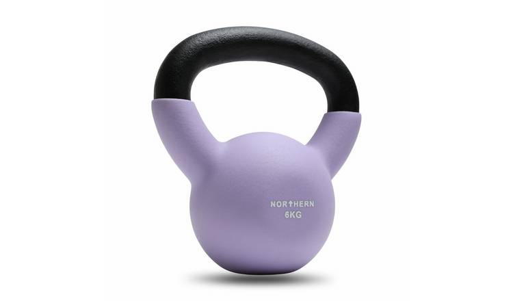 Northern 6kg Neoprene Cast Iron Kettlebell - Soft Lavender