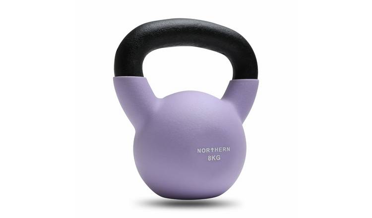 Northern 8kg Neoprene Cast Iron Kettlebell - Soft Lavender