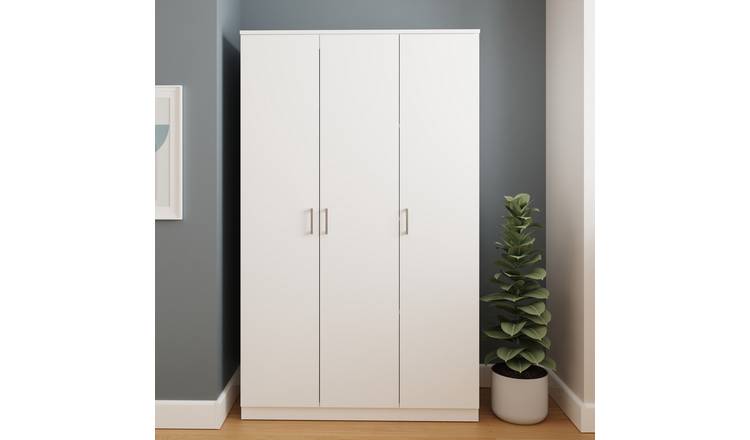 GFW Bailey 3 Door Wardrobe - White