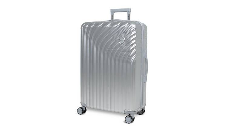 Rock Vesta 8 Wheel Hard Suitcase - Medium, Silver