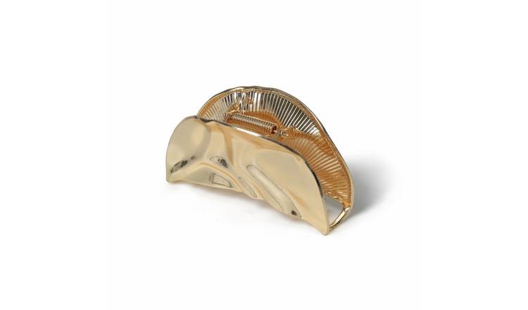 Freedom Gold Coloured Sculptural Claw Clip