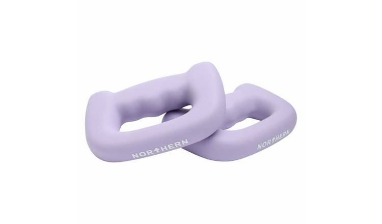 Northern D-Shaped Boxing Dumbbells Lavender - 2 x 2kg