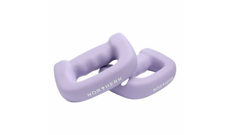 Northern D-Shaped Boxing Dumbbells Lavender - 2 x 4kg