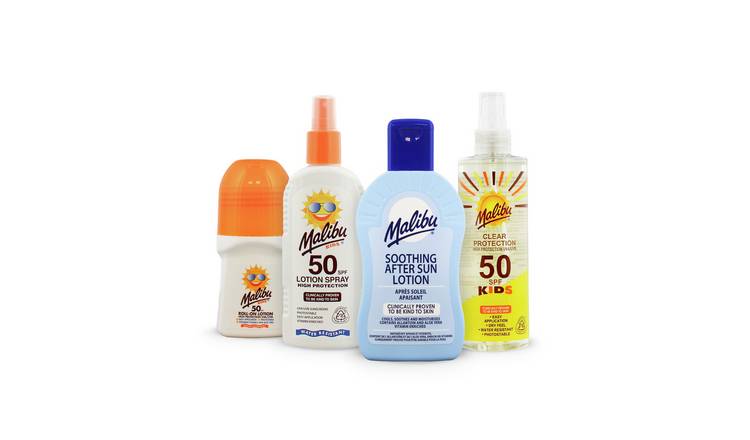 Malibu Kids SPF 50 Essentials 4-Piece Sun Care Bundle 50ml-250ml