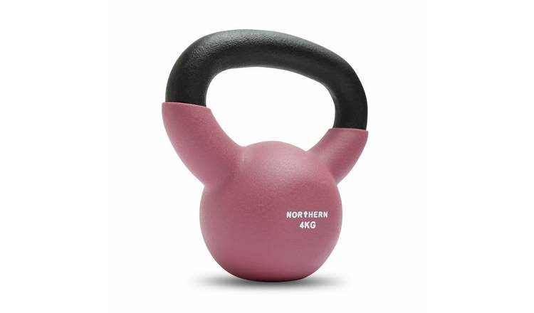 Northern 4kg Neoprene Cast Iron Kettlebell - Dusk Pink