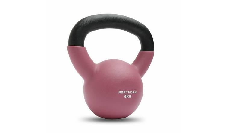 Northern 6kg Neoprene Cast Iron Kettlebell - Dusk Pink