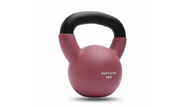 Northern 8kg Neoprene Cast Iron Kettlebell - Dusk Pink