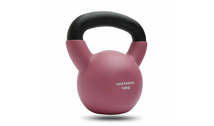 Northern 10kg Neoprene Cast Iron Kettlebell - Dusk Pink